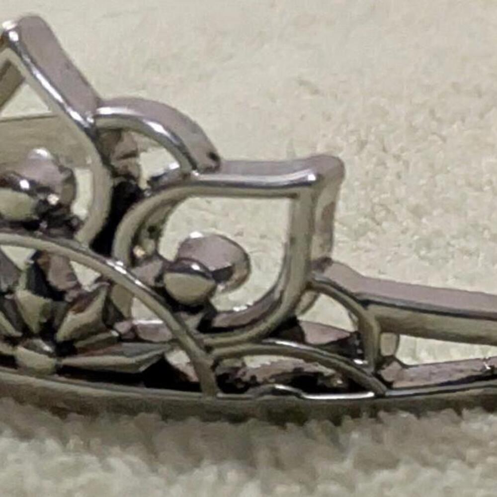 Silvertone Bracelet Tiara Crown Style Metal Cuff New Princess Bride Sunset NWOT - Picture 3 of 4